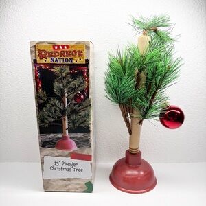NEW Redneck Nation 15” Plunger Christmas Tree